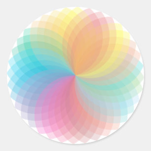 Spiro Graph Style Round Sticker