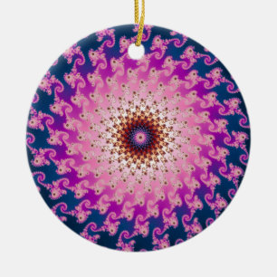 Spirograph Ceramic Ornament