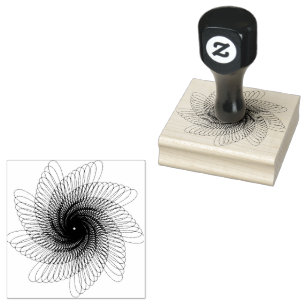 Spirograph Decorative Ornament Scrapbooking Rubber Stamp