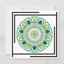 SPIROGRAPH INFLUENCE, GREEN, ALL OCCASION CARD