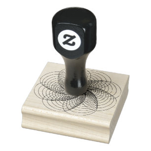 Spirograph Swirl Twist Scrapbooking Rubber Stamp