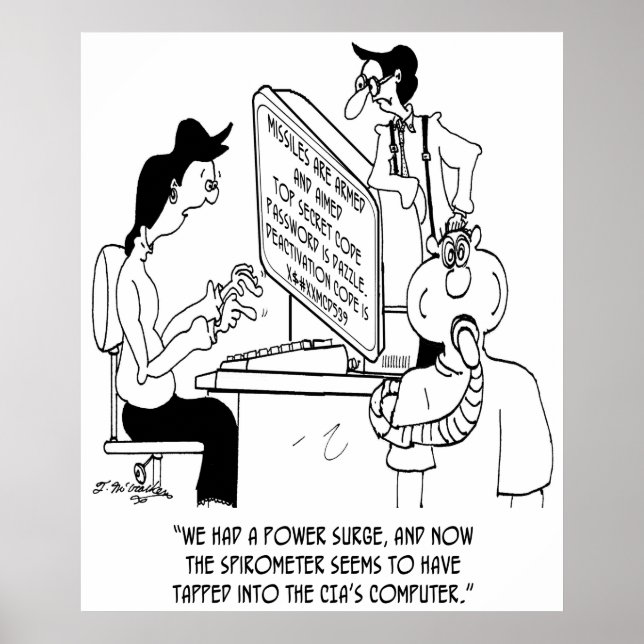 Spirometer Cartoon 7314 Poster (Front)