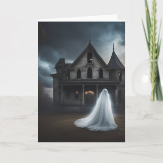Spirt of the Haunted House Card