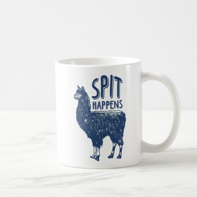 Spit Happens Llama | Coffee Mug (Right)