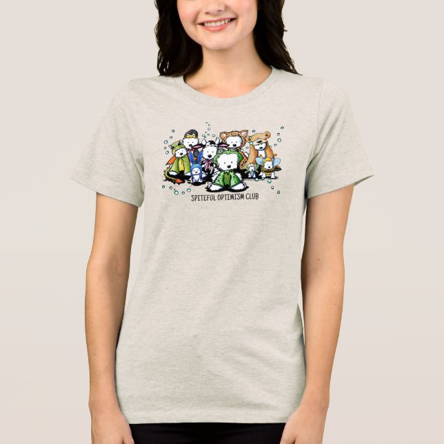 Spiteful Optimism Club Tri-Blend Shirt (Front)