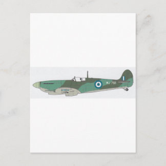 spitfire aeroplane postcard