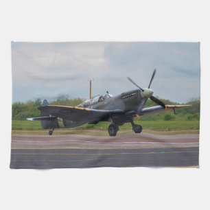 Spitfire After Landing Tea Towel