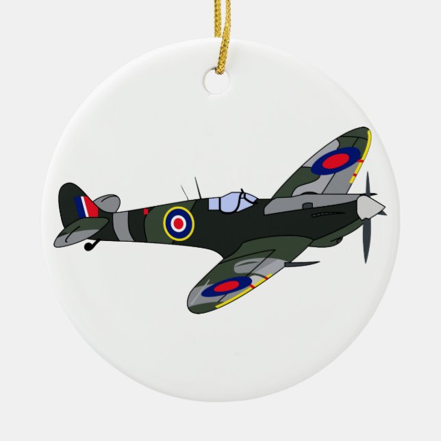 Spitfire Ceramic Ornament (Front)