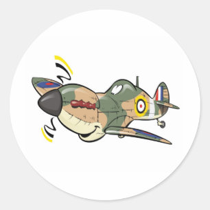 spitfire classic round sticker