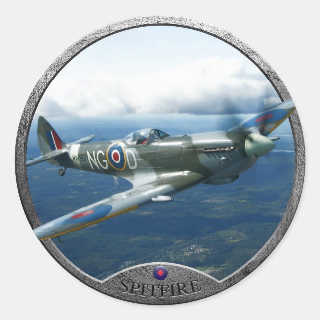 Spitfire Classic Round Sticker (Front)