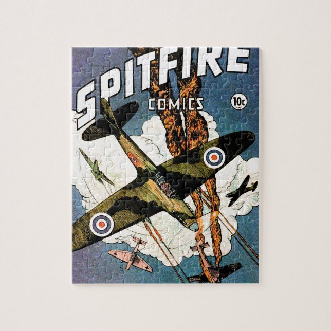 Spitfire Fighter Aircraft - World War Two Jigsaw Puzzle (Vertical)