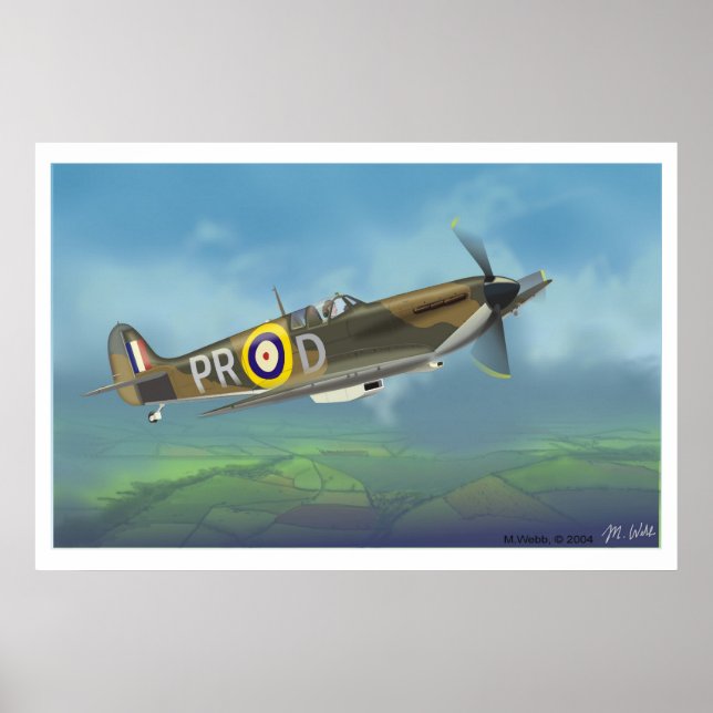 Spitfire Fighter Poster (Front)