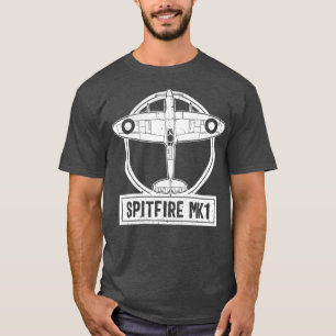 Spitfire Fighter Supermarine RAF WW2 British T-Shirt