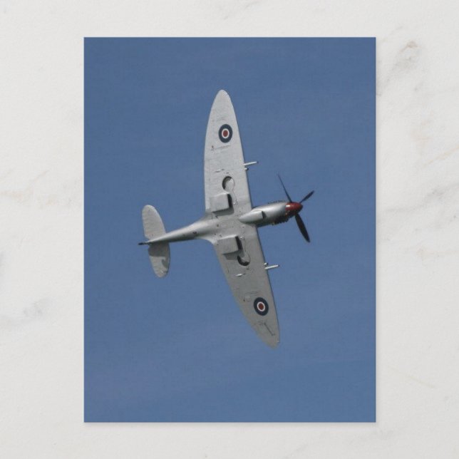 Spitfire In Flight. Postcard (Front)