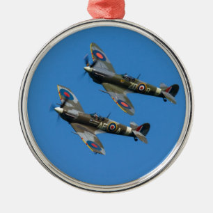 Spitfire Metal Tree Decoration
