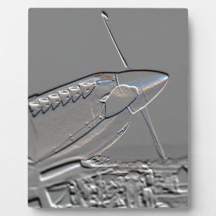 Spitfire Mk 1A aircraft embossed Plaque