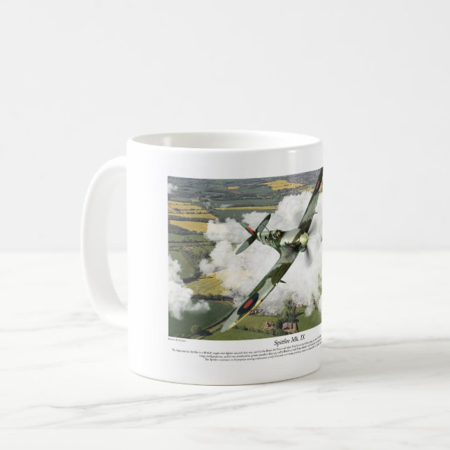 Spitfire Mk. IX Coffee Mug (Front Left)