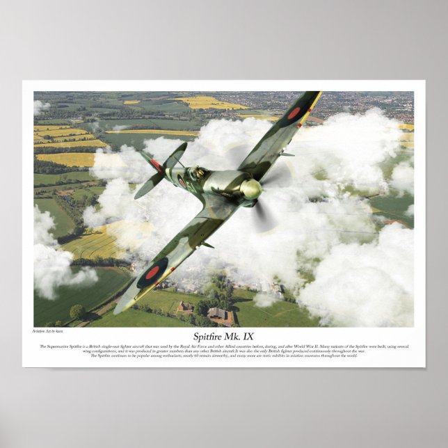 Spitfire Mk. IX Poster (Front)