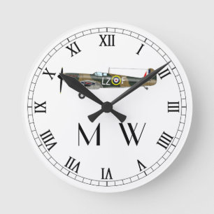 Spitfire   Monogrammed Watch Round Clock
