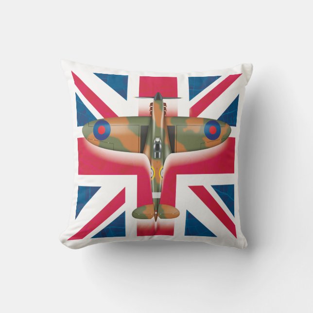 Spitfire on the flag cushion (Front)