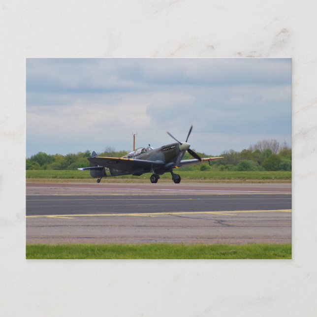 Spitfire On The Runway Postcard (Front)