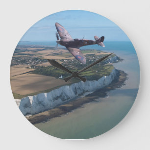 Spitfire over England Large Clock