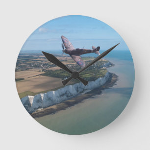 Spitfire over England Round Clock