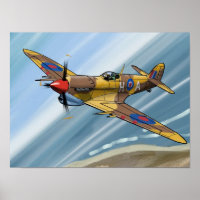 Spitfire over malta