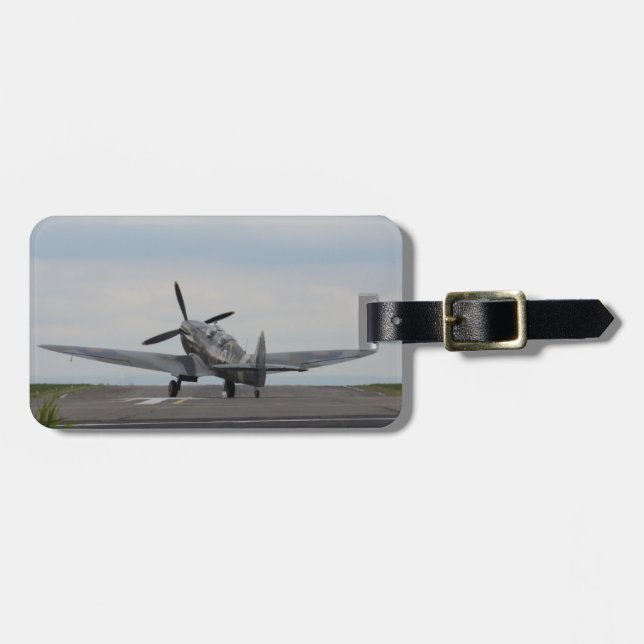 Spitfire Ready For Takeoff Luggage Tag (Front Horizontal)