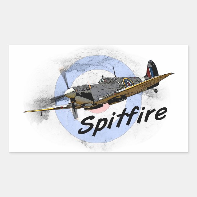 Spitfire Rectangular Sticker (Front)