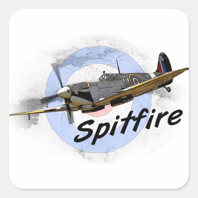 Spitfire Square Sticker (Front)