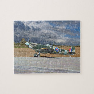 Spitfire Under Storm Clouds Jigsaw Puzzle