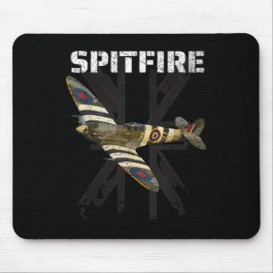 Spitfire Ww2 Battle Of Britain Fighter Plane Ace W Mouse Pad