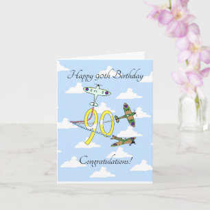 Spitfires 90th Birthday (Blue Sky) Card