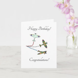 Spitfires - Customisable - Birthday Card