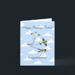 Spitfires - Customizable Brother - Birthday Card<br><div class="desc">Celebrate your brother's special birthday in style with a fly-past by three Supermarine Spitfires. A must for aviation fans and buddng pilots of all ages.</div>