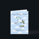Spitfires - Customizable Husband - Birthday Card<br><div class="desc">Celebrate Husband's special birthday in style with a fly-past by three Supermarine Spitfires. A must for aviation fans and buddng pilots of all ages.</div>