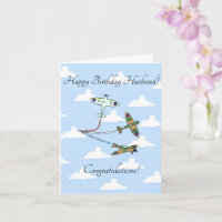 Spitfires - Customizable Husband - Birthday Card