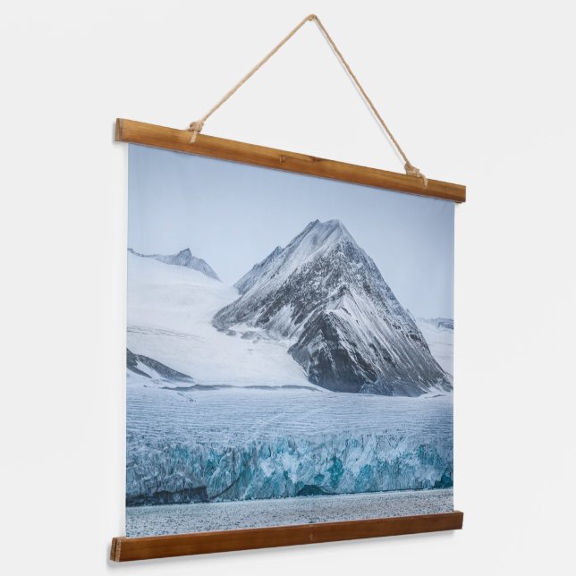 Spitsbergen Svalbard Glacier Hanging Tapestry (Angled)