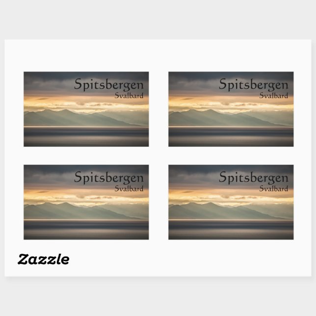 Spitsbergen Svalbard Rectangular Sticker (Sheet)
