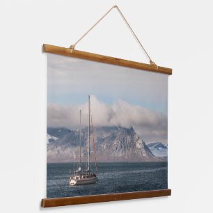 Spitsbergen Svalbard Sailboat Hanging Tapestry