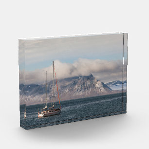 Spitsbergen Svalbard Sailboat Photo Block
