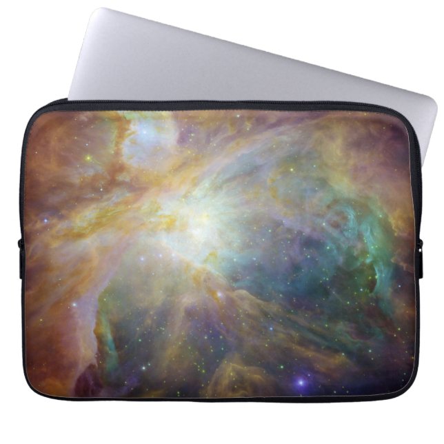 Spitzer and Hubble Create Colourful Masterpiece Laptop Sleeve (Front)
