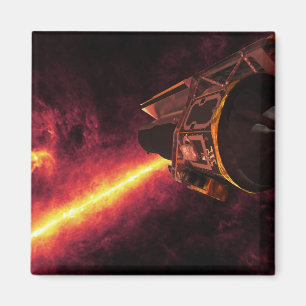 Spitzer seen against the infrared sky magnet