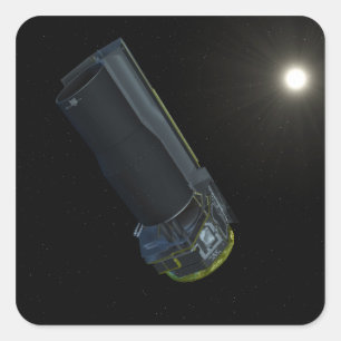 Spitzer seen in visible light square sticker