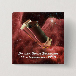 Spitzer Space Telescope 15 Cm Square Badge