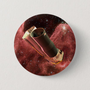Spitzer Space Telescope Anniversary 6 Cm Round Badge