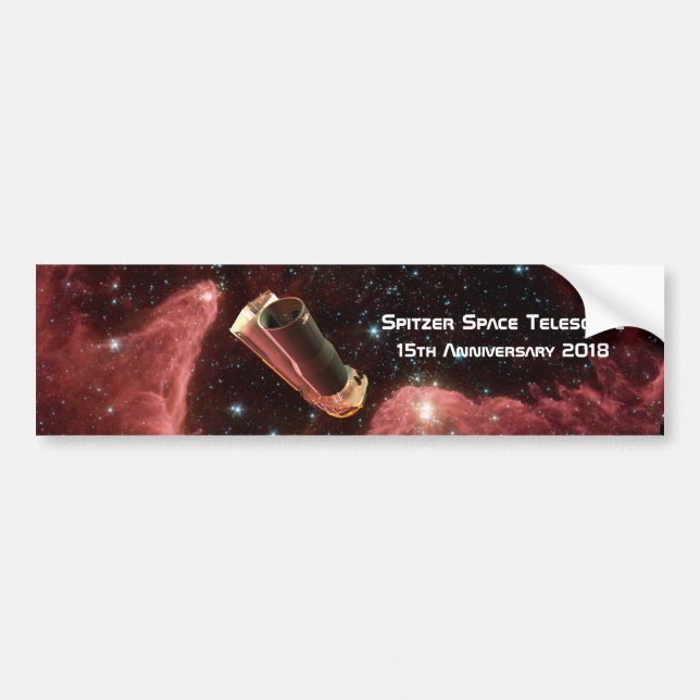 Spitzer Space Telescope Anniversary Bumper Sticker (Front)