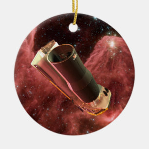 Spitzer Space Telescope Anniversary Ceramic Ornament