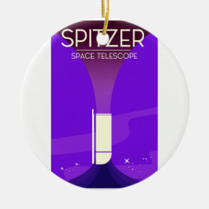 Spitzer Space Telescope Ceramic Ornament
